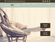 Tablet Screenshot of naturalzencleaning.com
